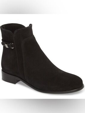 La Canadienne Sicilia Waterproof Boot Black Suede Size 8.5 M